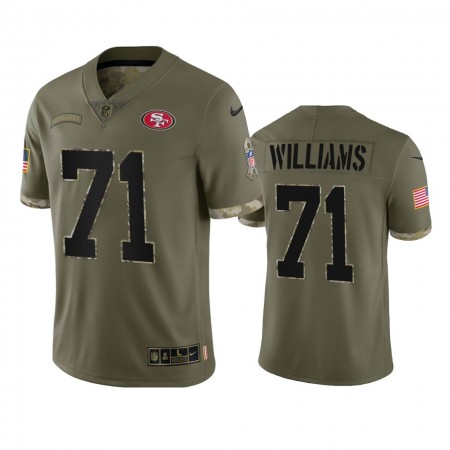 Herren San Francisco 49ers Trikot Trent Williams 71 2022 Salute To Service Limited Olive Herren San Francisco 49ers Trikot Trent Williams 71 2022 Salute To Service Limited Olive